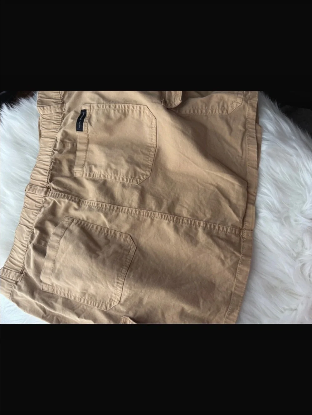 Women’s Tan Cargo Skirt  - Classic Casual Style